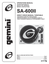 Gemini SA-600II User manual