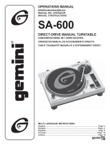 Gemini SA-600 User manual