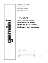Gemini UMX-3 User manual
