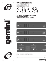 Gemini X-02 User manual