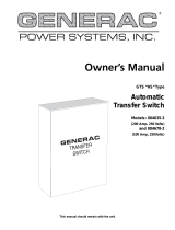 Generac Power Systems 004635-3 User manual