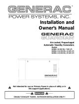 Generac Power Systems Guardian 04390-1 User manual