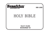 Franklin holy bible bib-1450 User manual