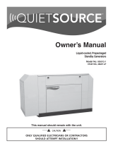 Generac Power Systems Quietsource 005012-1 User manual