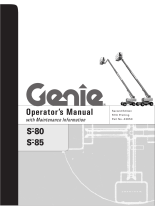 Genie S-85 User manual