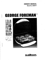 George Foreman SALTON GR36VTT User manual
