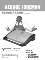 George Foreman GRV120BCAN User manual