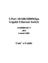 Gigabyte 5-Port 10/100/1000MBps Gigabit Ethernet Switch User manual