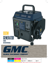 Global Machinery Company GEN800 User manual