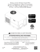 GOODMAN 3 Ton- 6 Ton CPC/CPH Series User manual