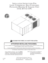 GOODMAN 15 ton CPC Series User manual