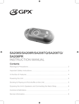 GPX SA208S User manual