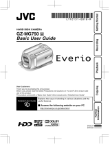JVC Everio GZ-MG750 User manual