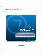 Humax PVR-9200T User manual