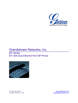 Grandstream Networks BT–200 User manual
