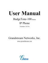 Grandstream Networks BudgeTone-100 Series User manual