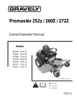 Gravely Promaster 260Z User manual