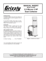 Grizzly G1029Z User manual