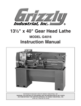 Grizzly G4016 User manual
