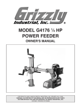 Grizzly Power Feeder G4176 User manual