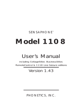 Sensaphone 1108 User manual