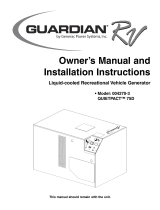 Generac Power Systems Guardian RV 004270-2 User manual