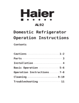 Haier AL92 User manual