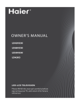 Haier LE55H330 User manual