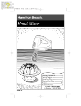 Hamilton Beach 62005 User manual