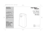 Hamilton Beach 76370 - Extra Tall Can Opener User manual