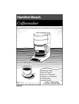 Hamilton Beach 840073500 User manual