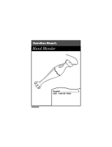 Hamilton Beach 840083300 User manual