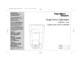 Hamilton Beach Single-Serve Coffeemaker User manual