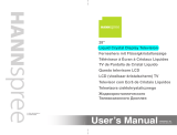 Hannspree 62-01000016G000 User manual