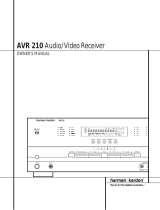 Harman Kardon AVR 210 User manual