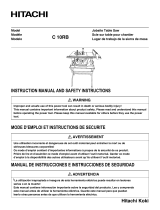 Hitachi C10RB - 10" Professional Jobsite Table Saw User manual