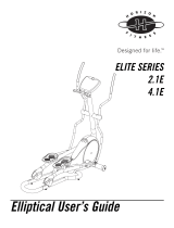 Horizon Fitness ELITE 2.1E User manual