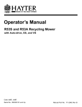 Hayter Mowers 111-2842 Rev B User manual