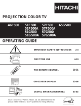 Hitachi 51F500 User manual
