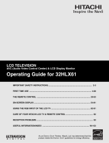 Hitachi 32HLX61 - LCD Direct View TV User manual