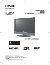 Hitachi 32LD9800TA User manual