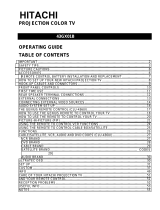 Hitachi 43GX01B User manual