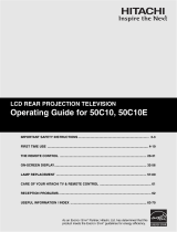 Hitachi 50C10 - LCD Projection TV User manual