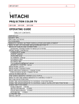 Hitachi 50FX19K User manual