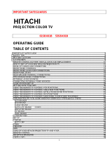 Hitachi 53SBX01B User manual