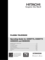 Hitachi 42HDT79 - UltraVision CineForm - 42" Plasma TV User manual