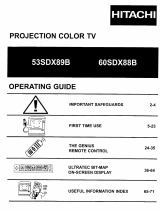 Hitachi 60SDX88B User manual