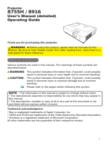 Hitachi CP-X201 User manual
