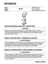 Hitachi B13FI - 10 Inch Drill Press User manual