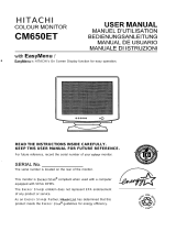 Hitachi CM650ET User manual